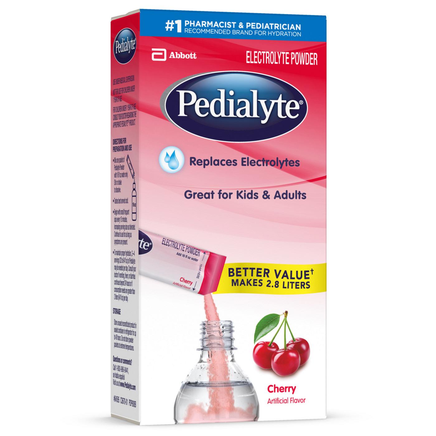 Pedialyte Electrolyte Powder Packets - Cherry; image 6 of 7
