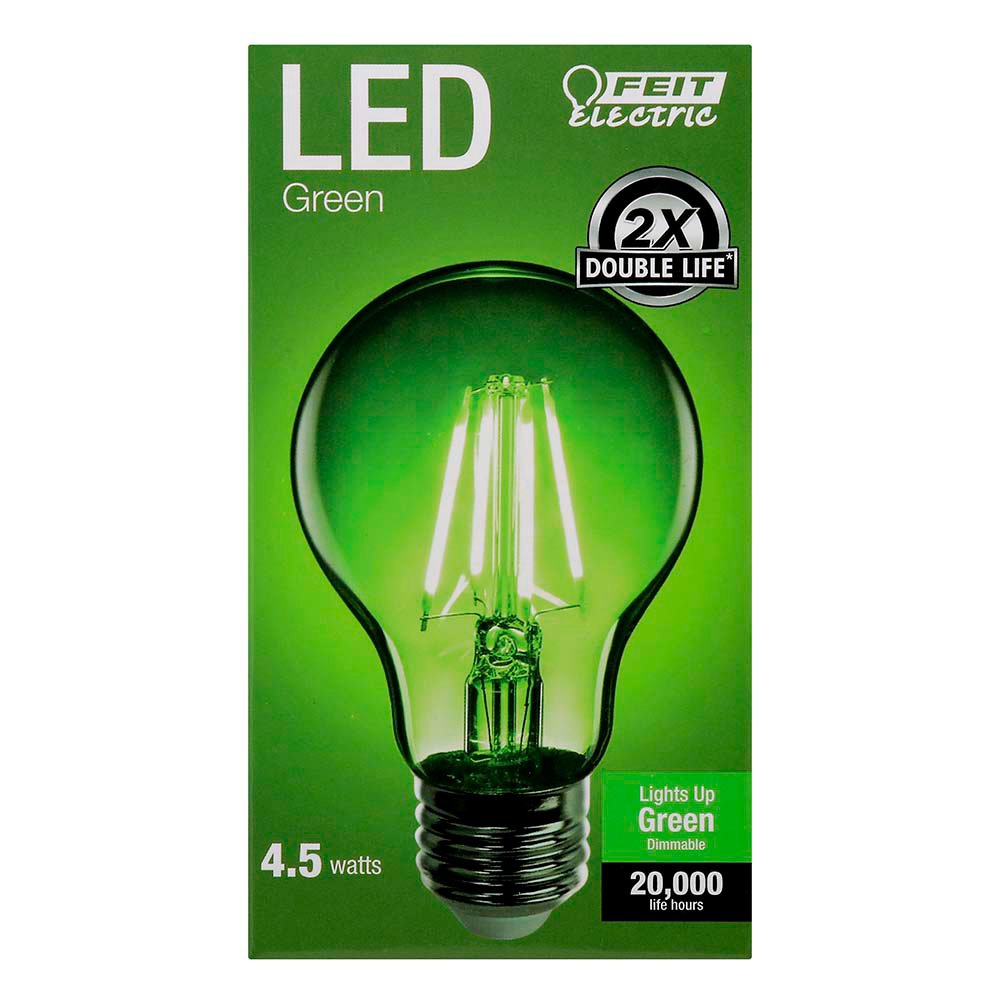 Toegepast verbergen radicaal Feit Electric A19 LED Green Filament Light Bulb - Shop Light Bulbs at H-E-B