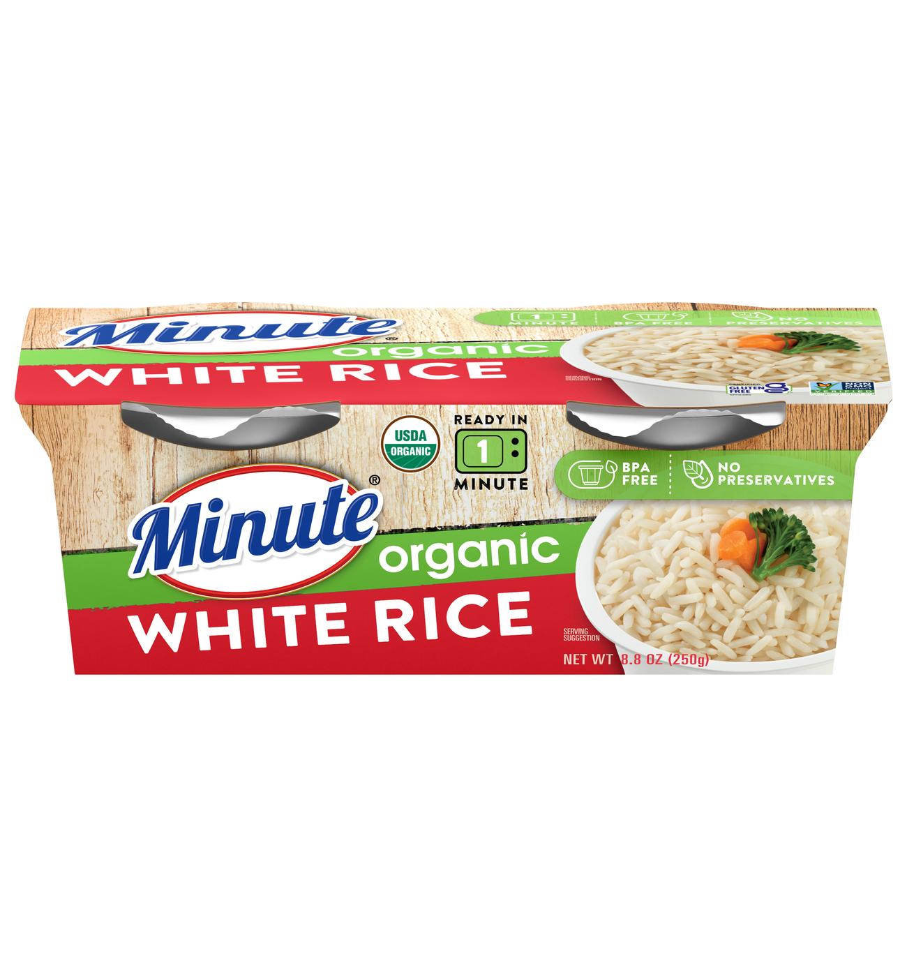 Minute Ready to Serve Organic White Rice - Shop Rice & Grains at H-E-B