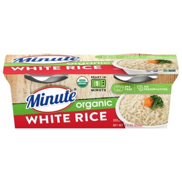 Minute Ready to Serve Organic White Rice, 2 ct