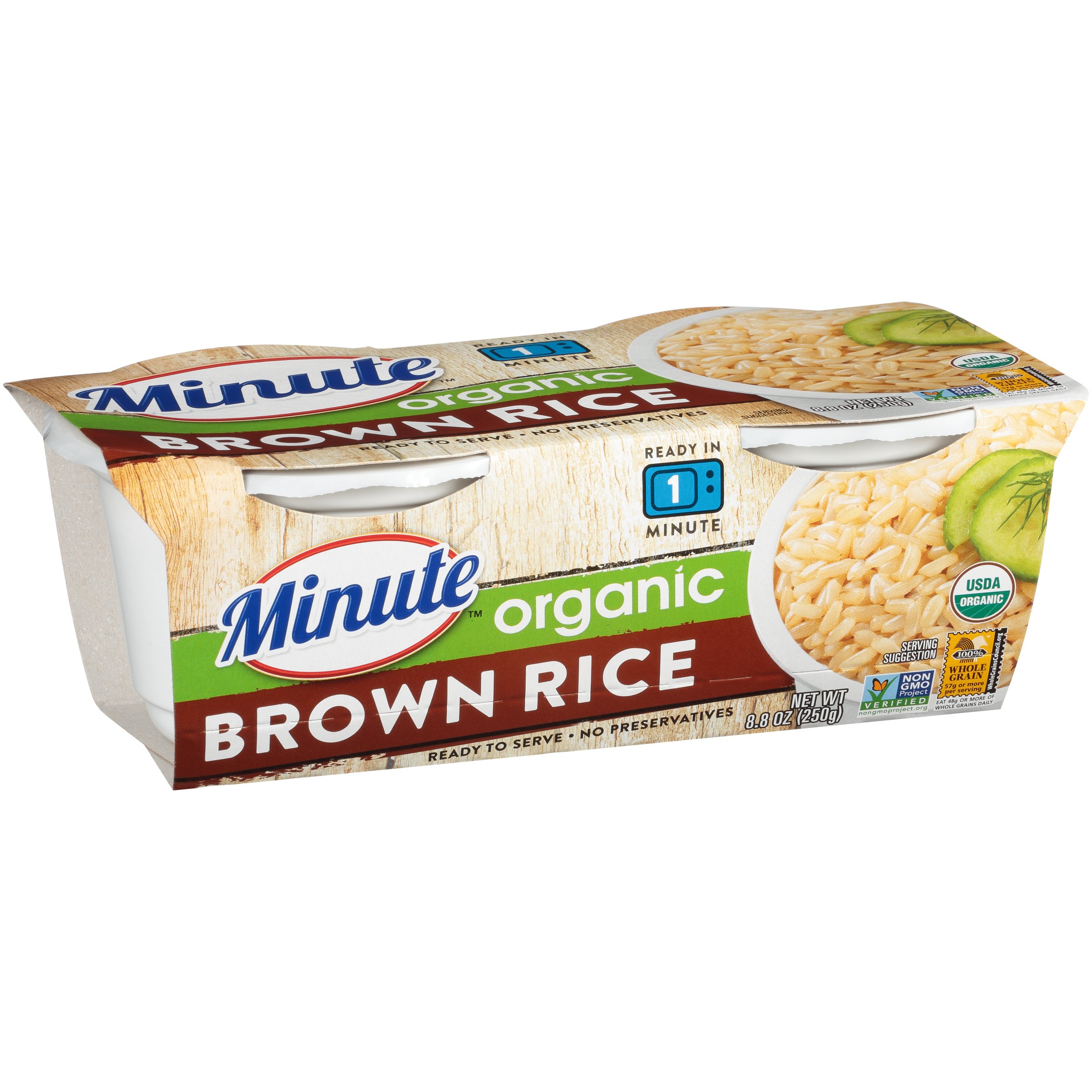 Minute Ready to Serve Organic Brown Rice Cups - Shop Rice & Grains at H-E-B