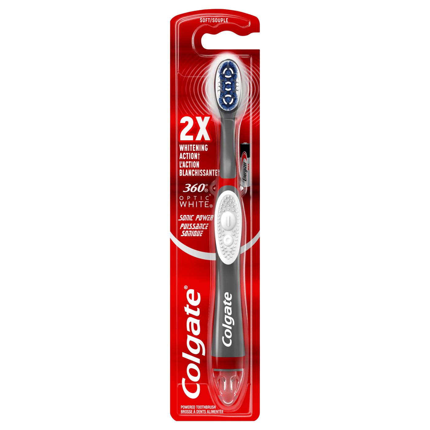 Colgate 360 Optic White Sonic Power Toothbrush - Soft; image 1 of 6