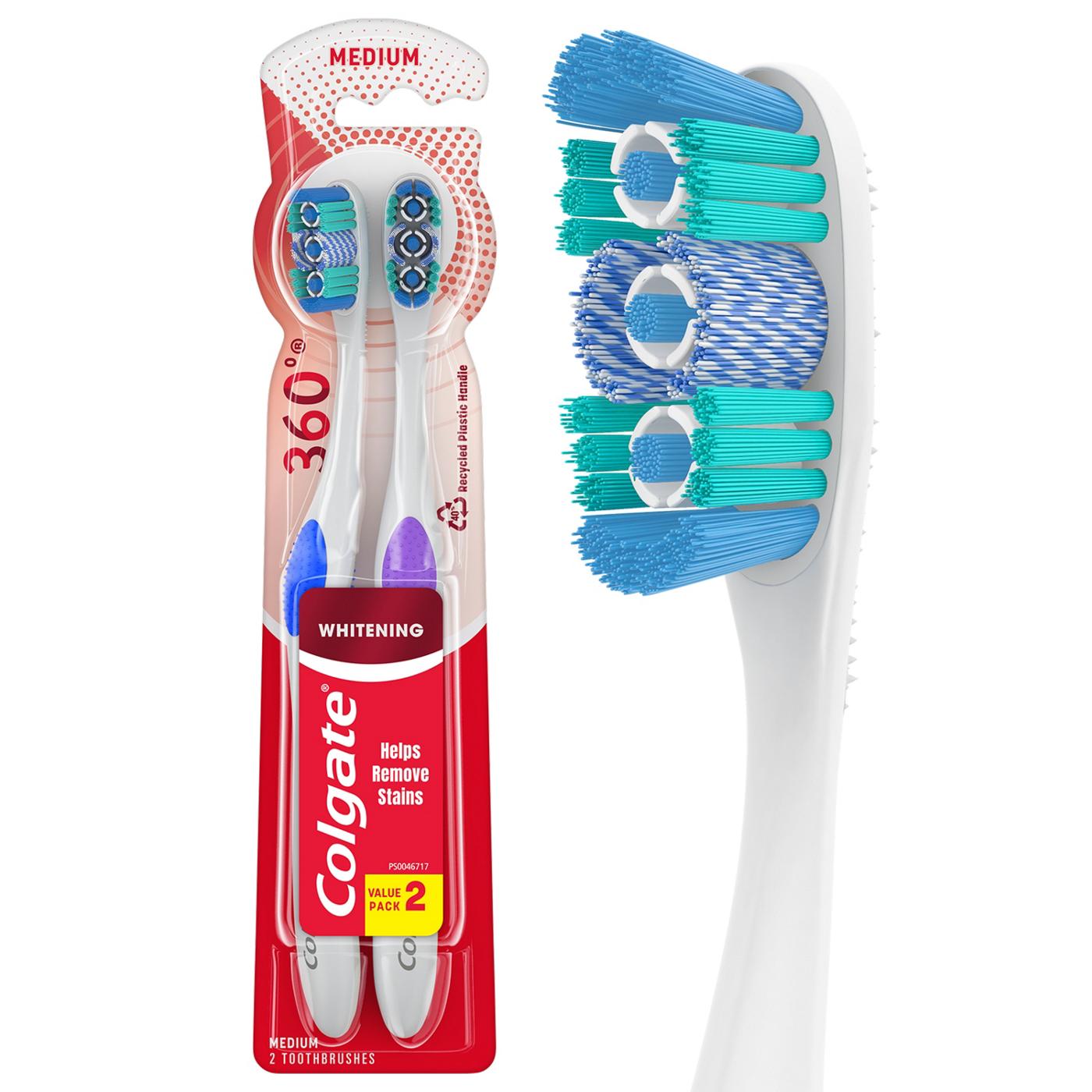 Colgate 360º Optic White Toothbrushes Value Pack; image 4 of 9