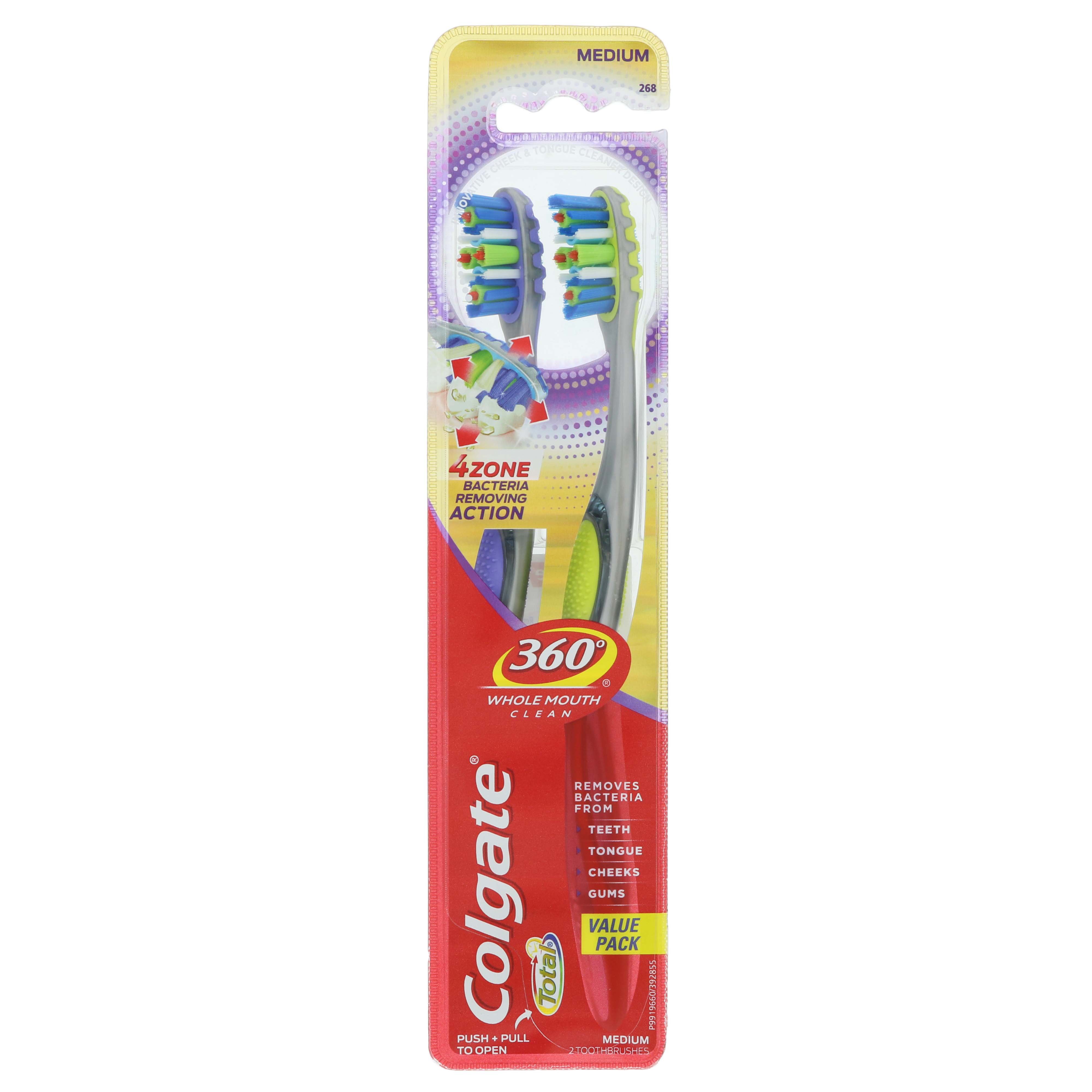 Colgate 360 4 Zone Toothbrush Shop Oral Hygiene at HEB
