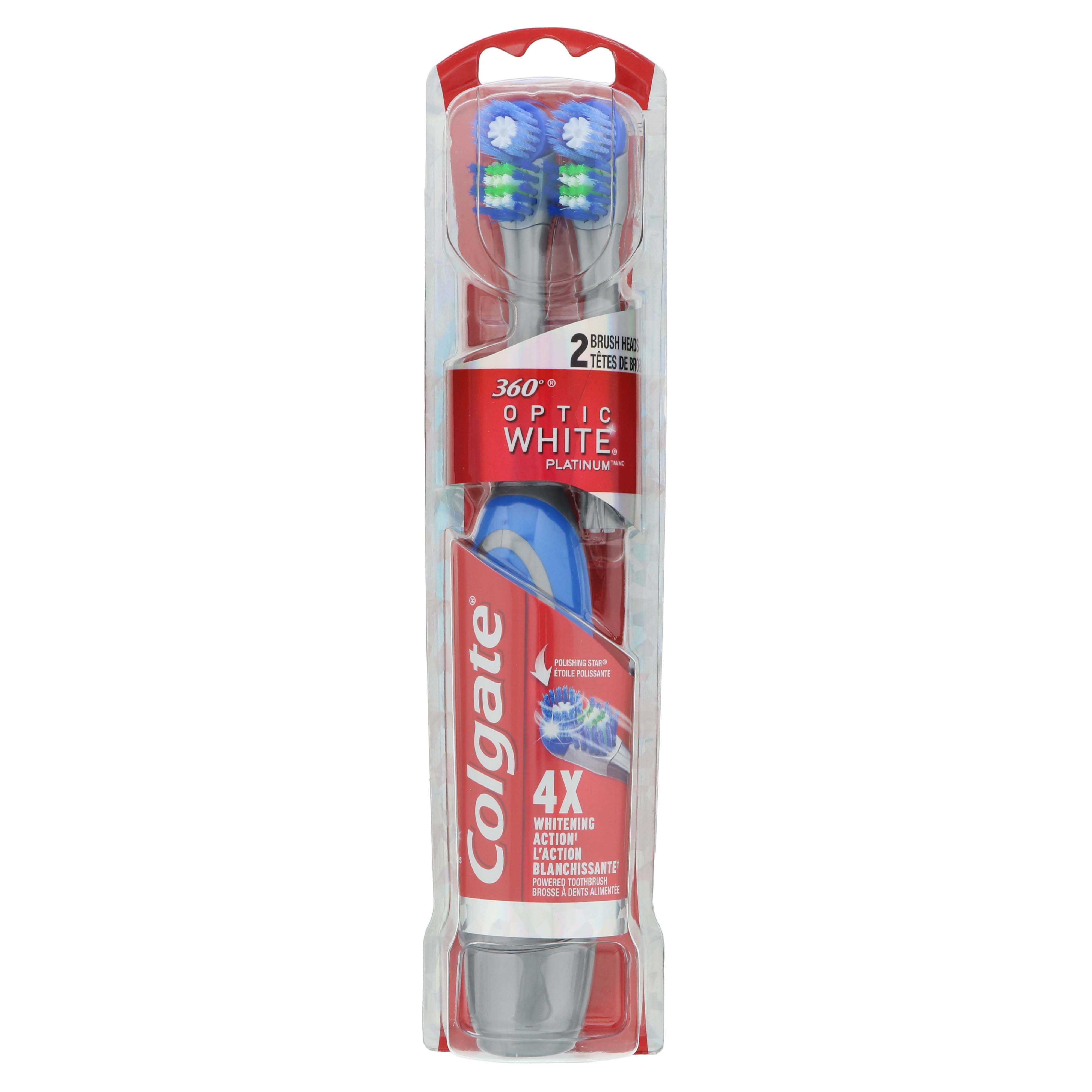 Colgate 360 Optic White Platinum Power Toothbrush - Shop Toothbrushes ...