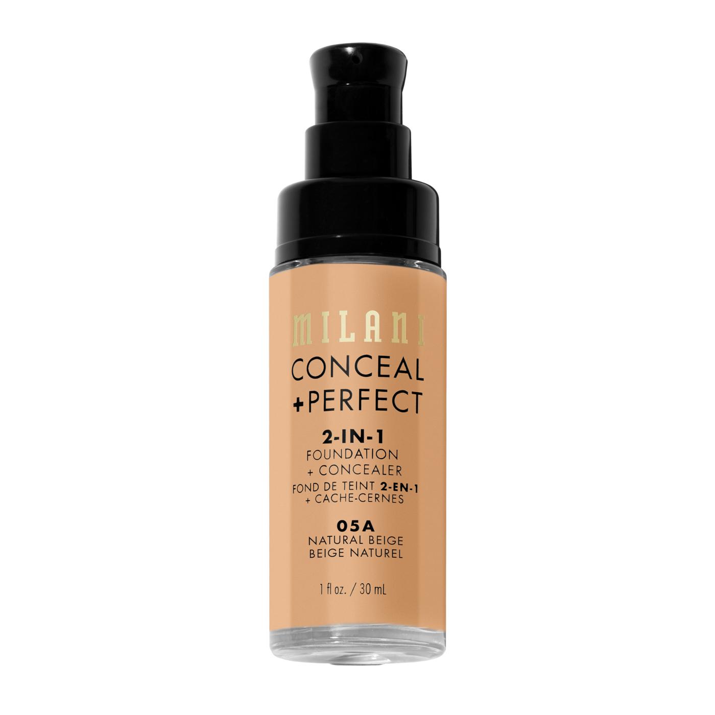 Milani Conceal + Perfect 2-in-1 Foundation + Concealer - Natural Beige; image 6 of 9