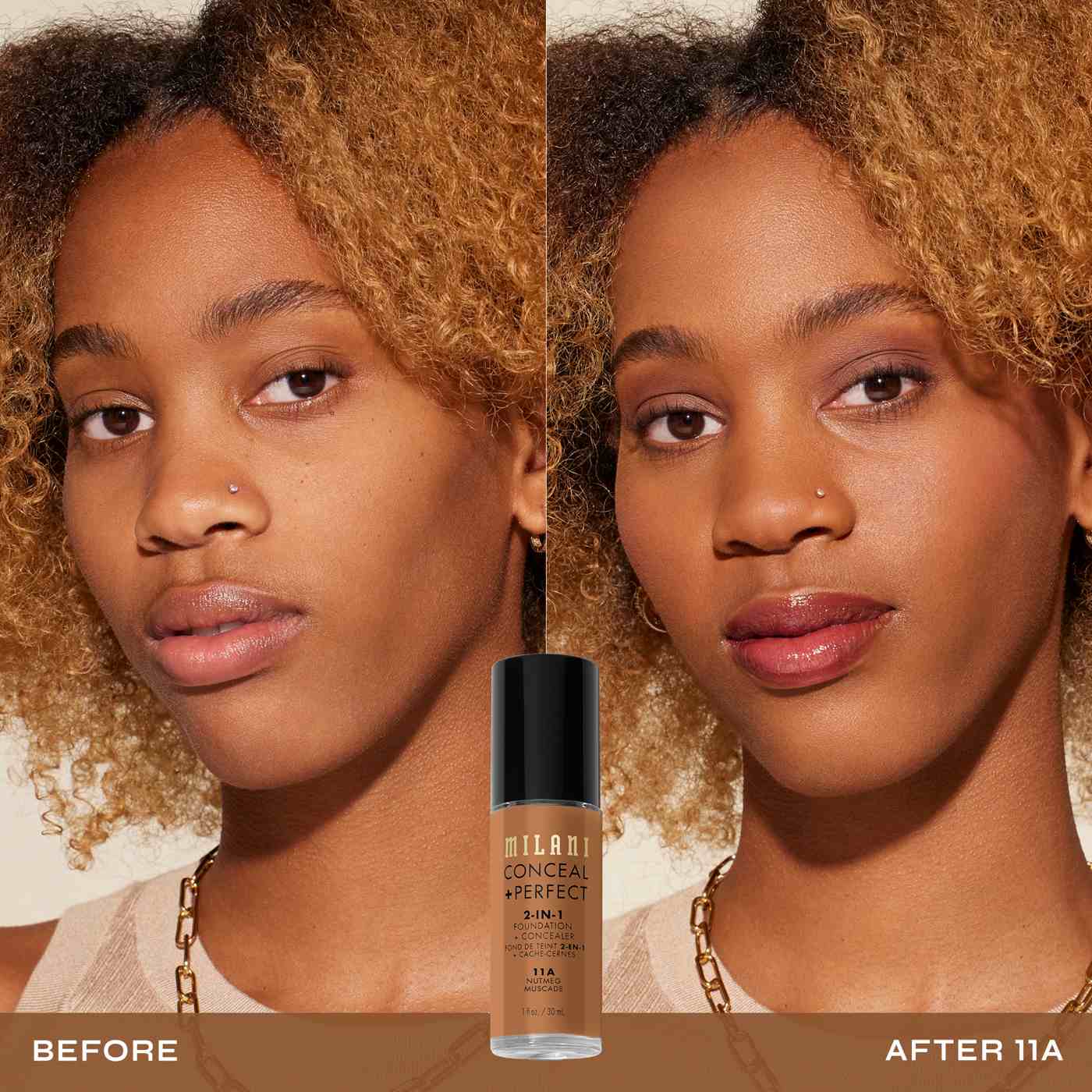 Milani Conceal + Perfect 2-in-1 Foundation + Concealer - Nutmeg; image 9 of 9