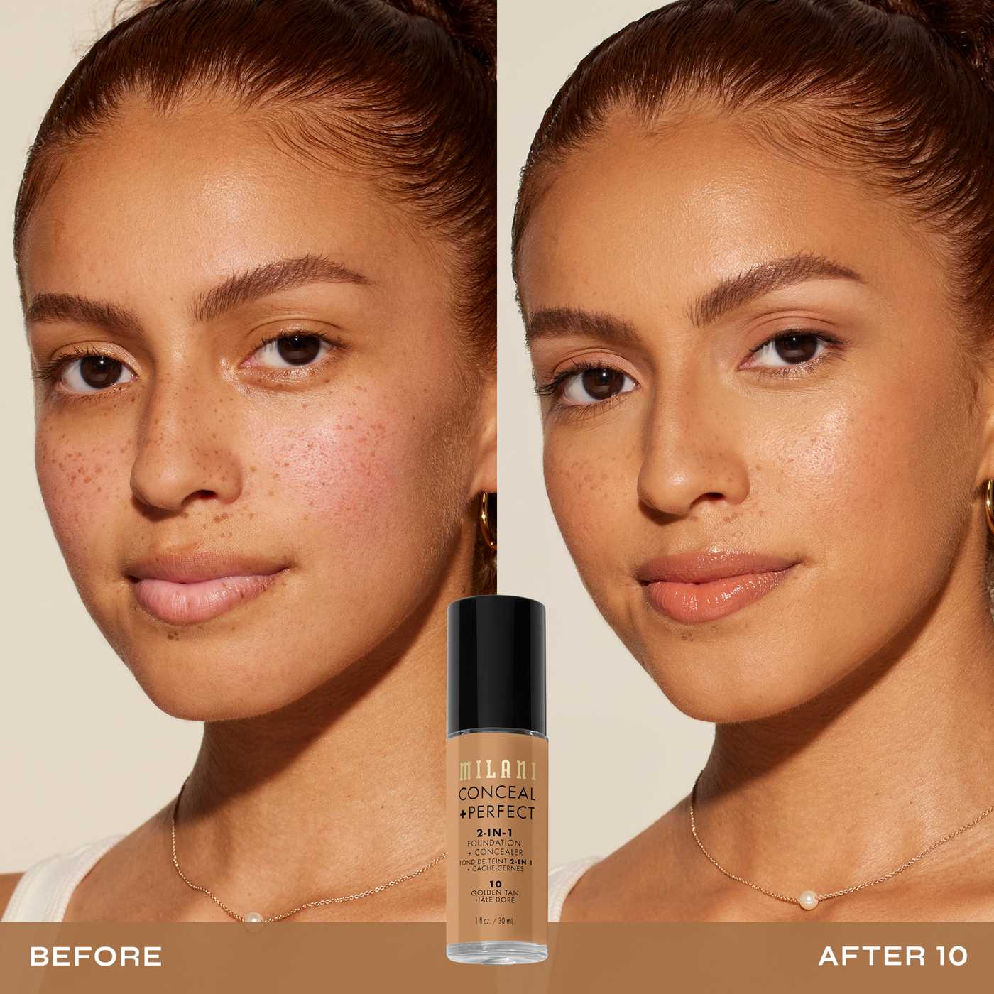 Milani Conceal + Perfect 2-in-1 Foundation + Concealer - Golden Tan; image 3 of 4