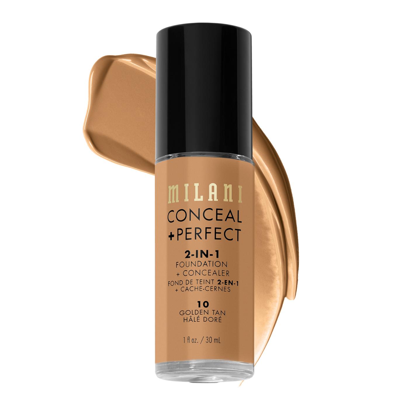 Milani Conceal + Perfect 2-in-1 Foundation + Concealer - Golden Tan; image 4 of 4