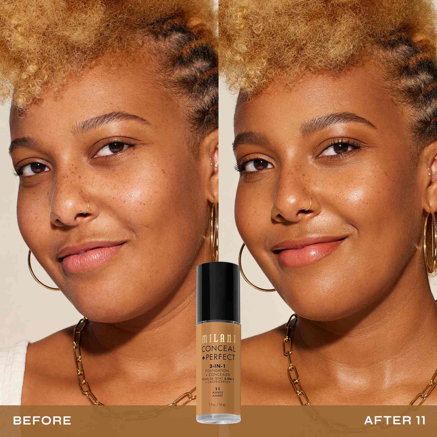 Milani Conceal + Perfect 2-in-1 Foundation + Concealer - Amber; image 6 of 9