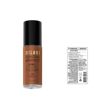 Milani Conceal + Perfect 2-in-1 Foundation + Concealer - Chestnut