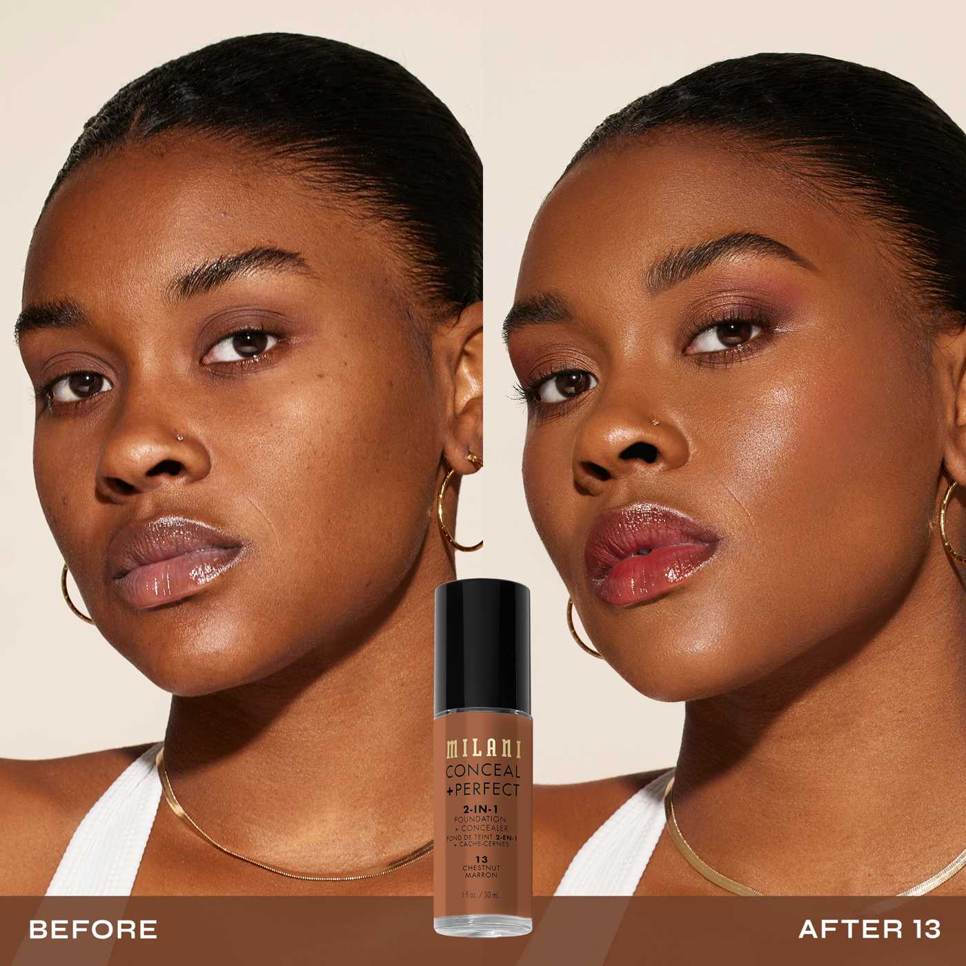 Milani Conceal + Perfect 2-in-1 Foundation + Concealer - Chestnut ...