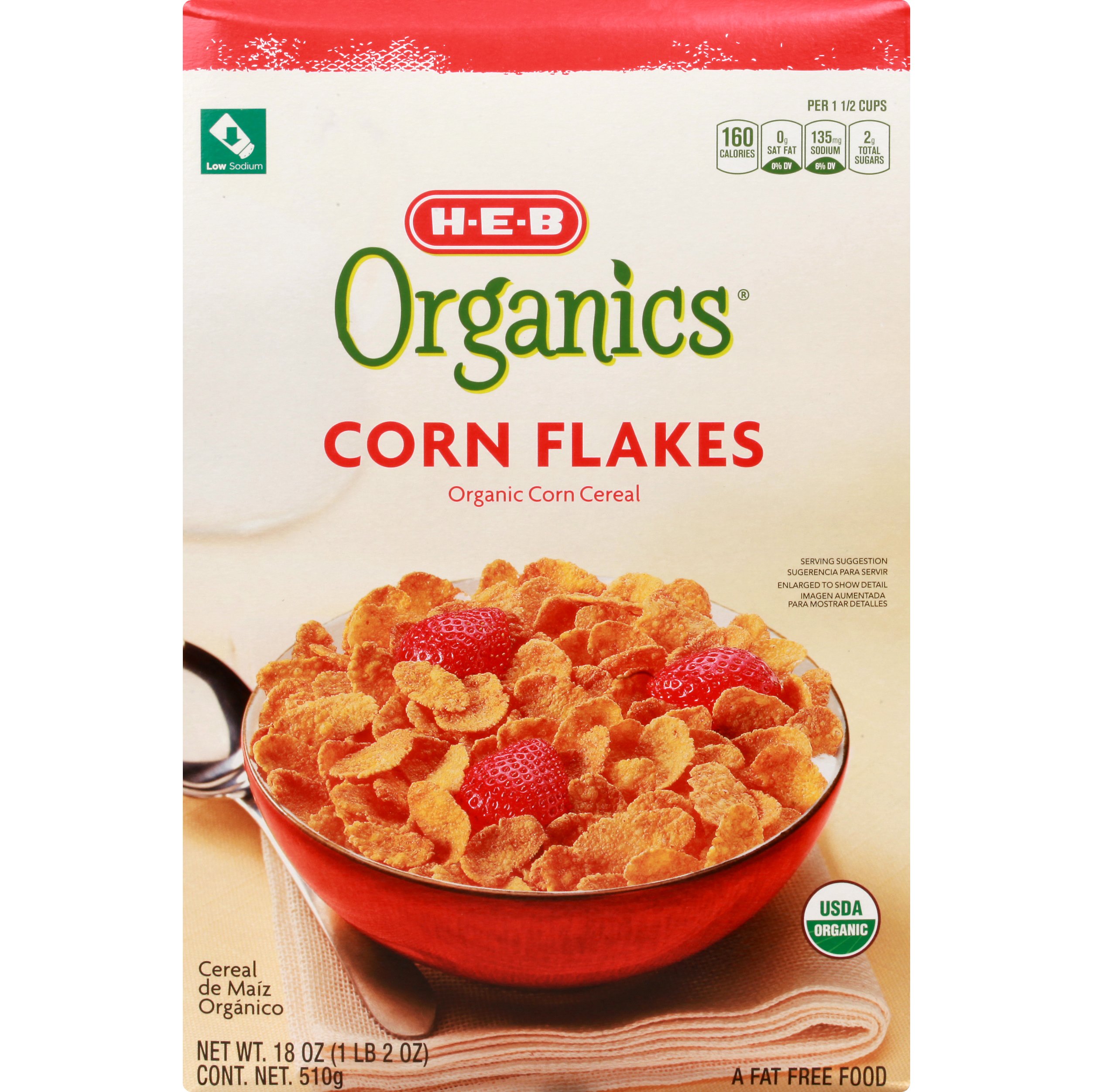 H-E-B Organics Corn Flakes - Shop Cereal at H-E-B