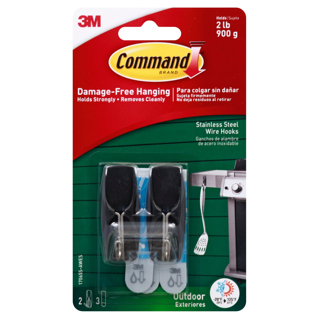 Command Outdoor Stainless Steel Wire Hooks - Shop Hooks & Picture