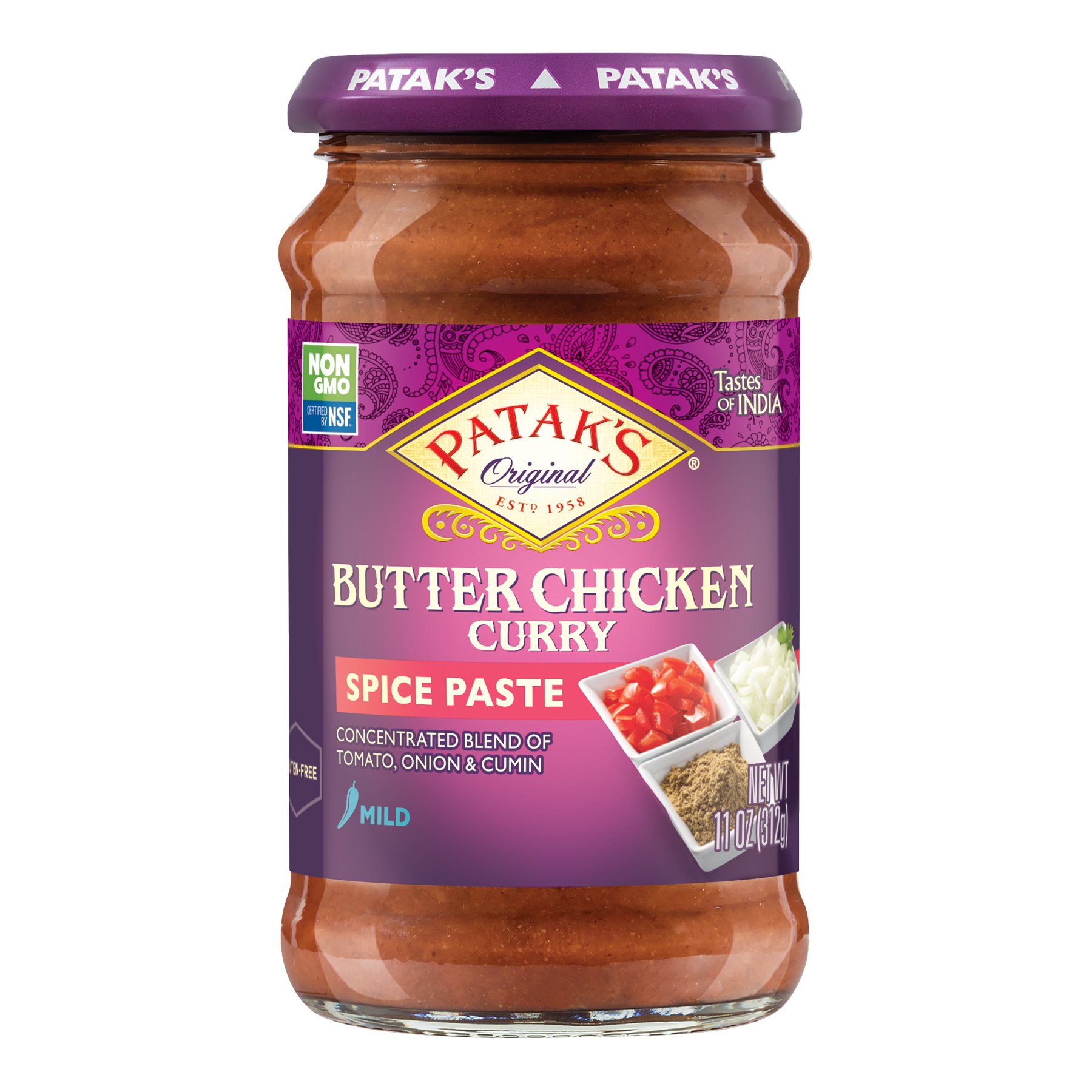 Patak's Mild Curry Paste For Butter Chicken - Shop Cooking Sauces At H-E-B