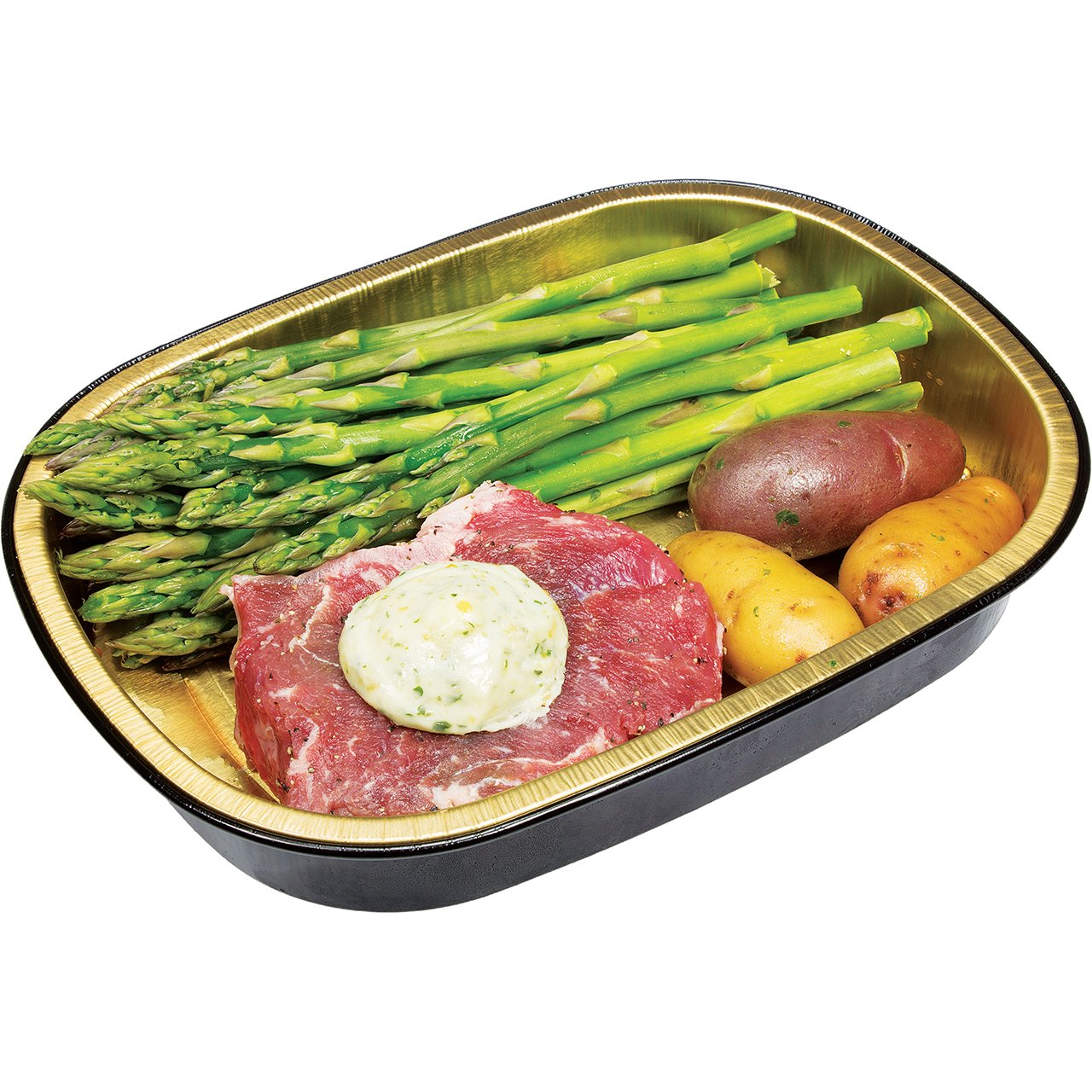 Meal Simple By H-E-B New York Strip Steak, Asparagus & Potatoes - Shop ...