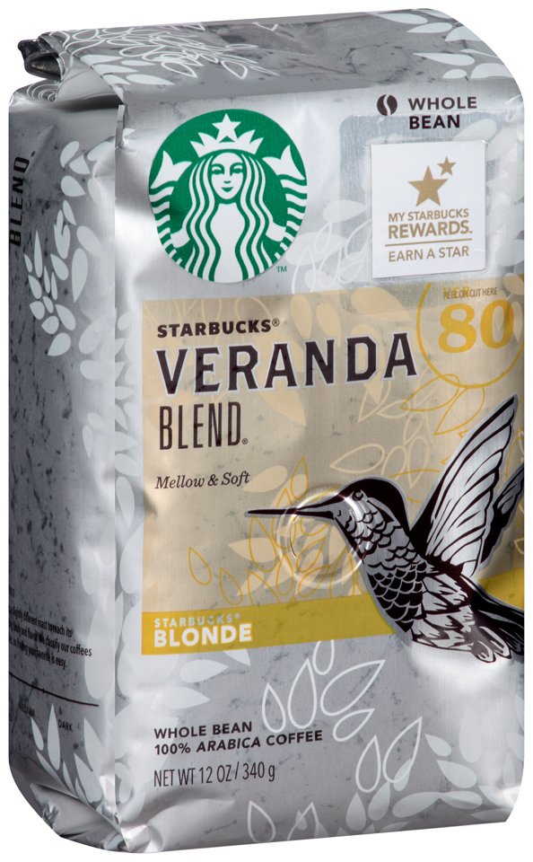 Starbucks Veranda Blend Blonde Roast Whole Bean Coffee Shop Coffee at