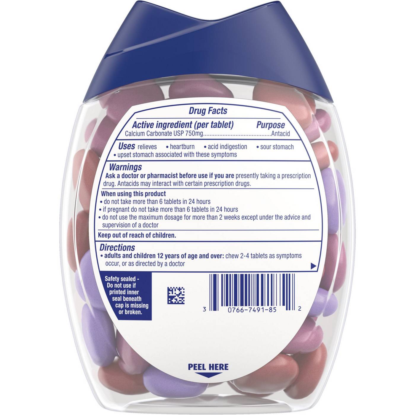 Tums Antacid Chewy Bites Tablets - Assorted Berries; image 7 of 8