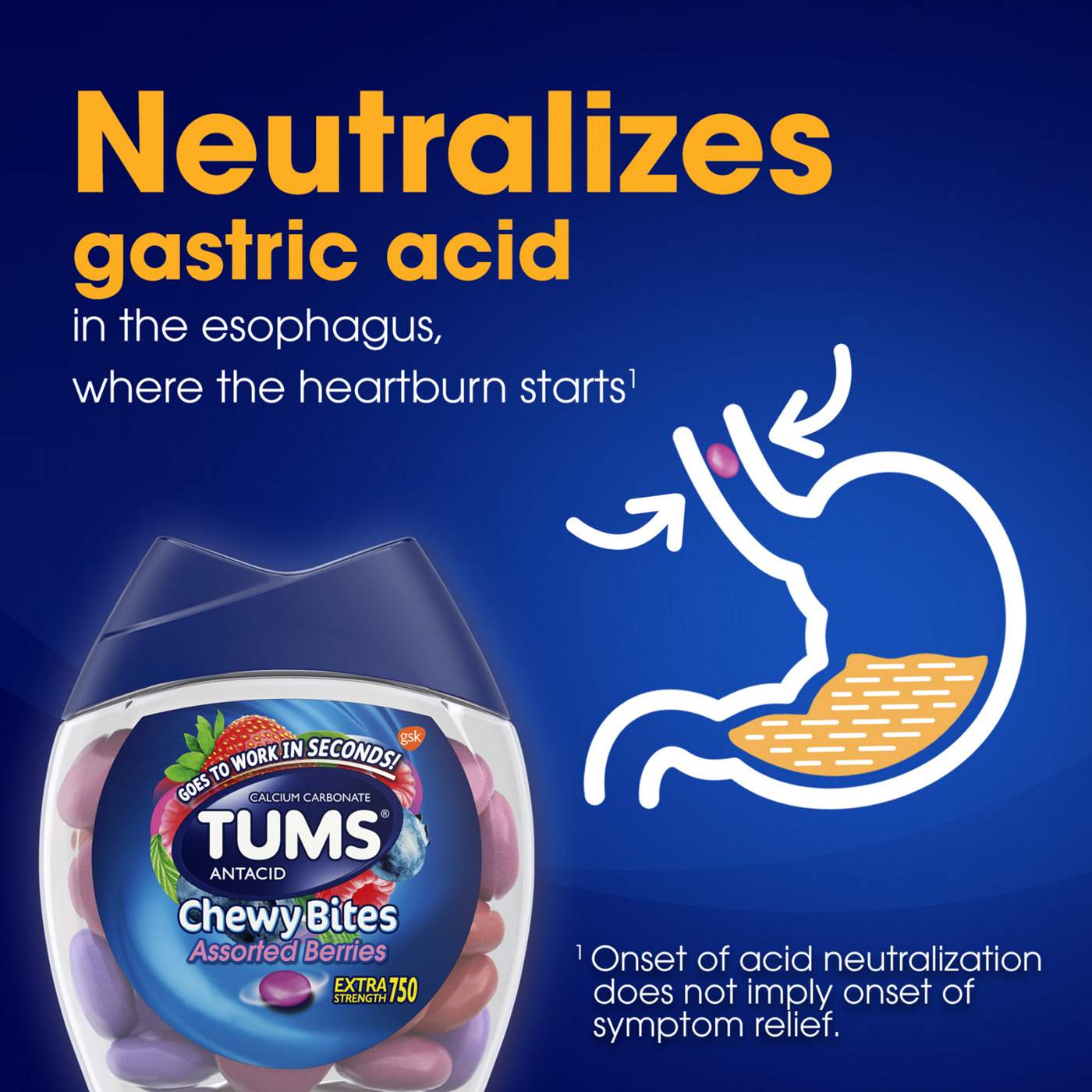 Tums Chewy Bites Assorted Berries Antacid Tablets; image 2 of 8