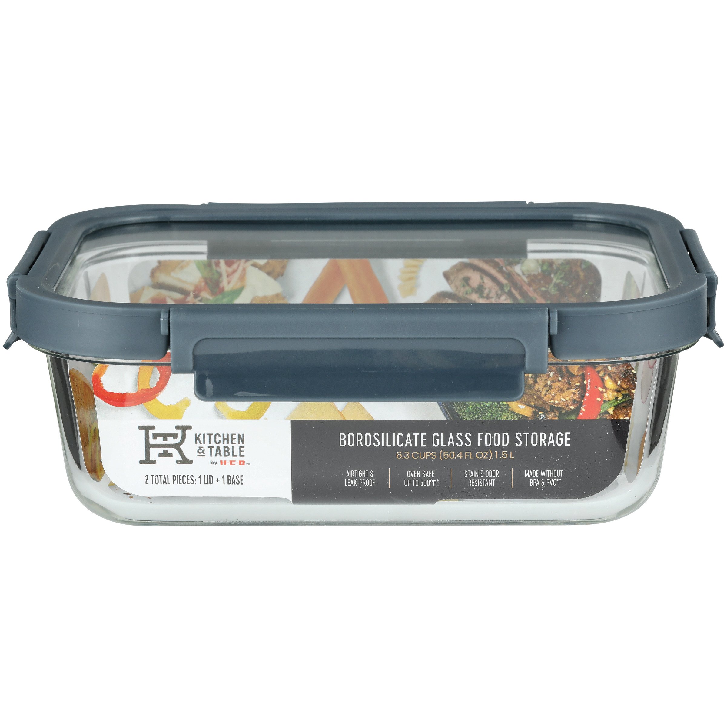 Kitchen & Table by HEB Borosilicate Glass Rectangle Food Storage