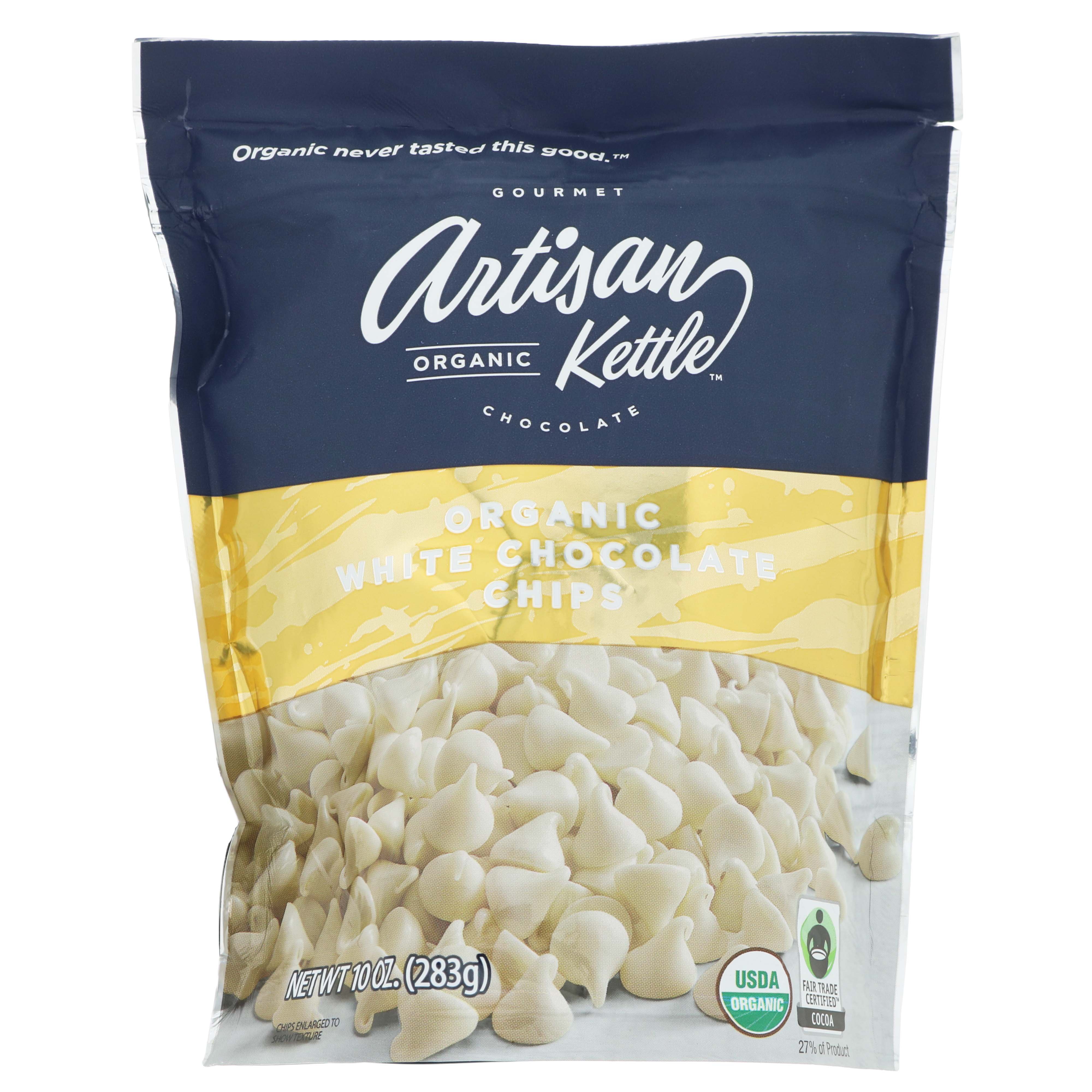 Artisan Kettle Organic White Chocolate Chips Shop Baking Chocolate