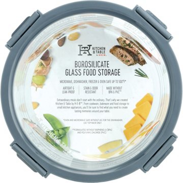 Kitchen & Table by H-E-B Borosilicate Glass Round Food Storage Container, 4 cups