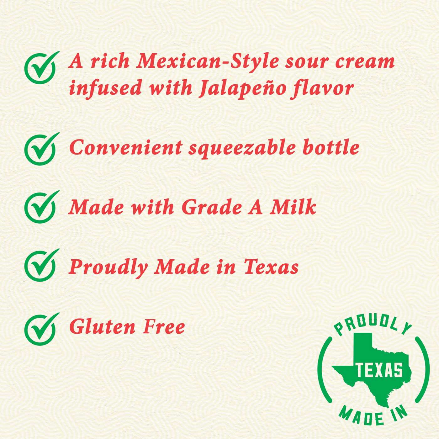 Cacique Jalapeño Mexican-Style Sour Cream; image 2 of 8