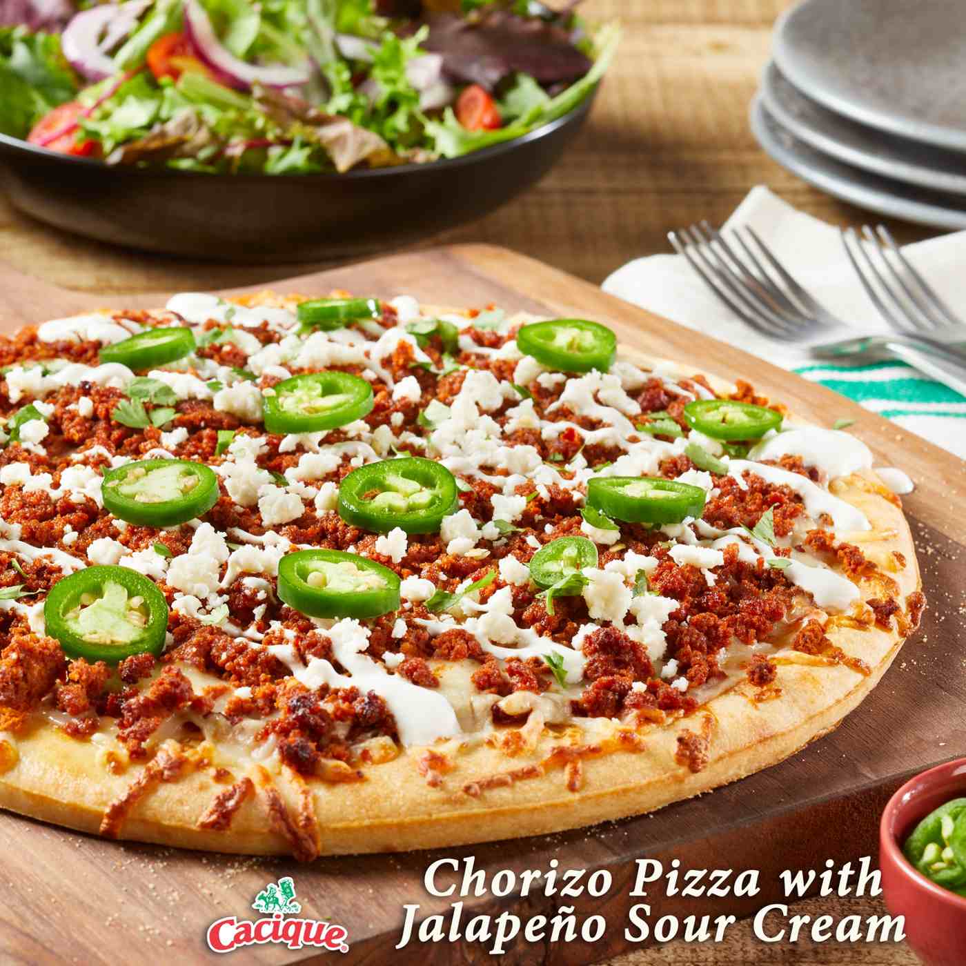 Cacique Jalapeño Mexican-Style Sour Cream; image 3 of 8