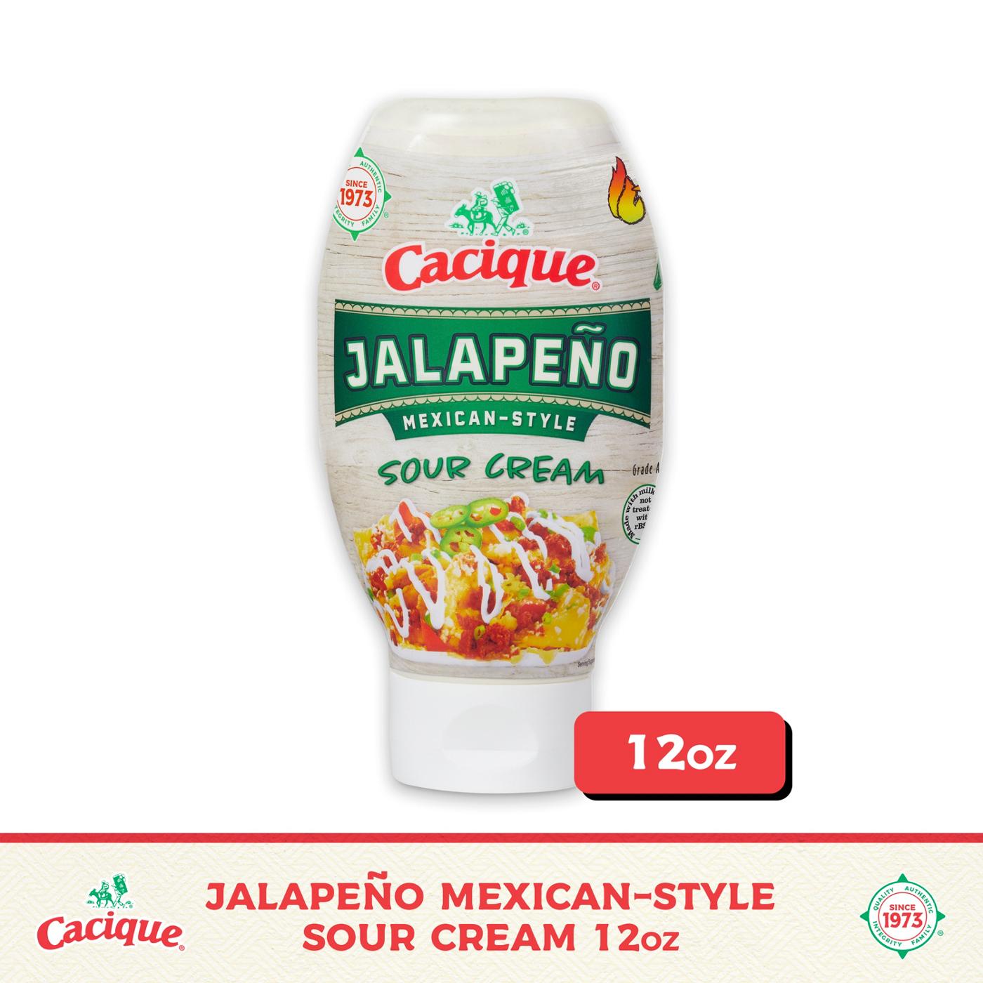 Cacique Jalapeño Mexican-Style Sour Cream; image 7 of 8