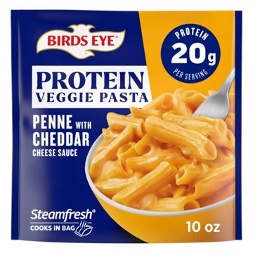 Birds Eye Penne with Cheddar Cheese Sauce 20g Protein Veggie Pasta