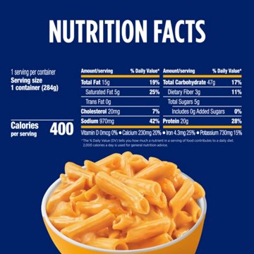 Birds Eye Penne with Cheddar Cheese Sauce 20g Protein Veggie Pasta