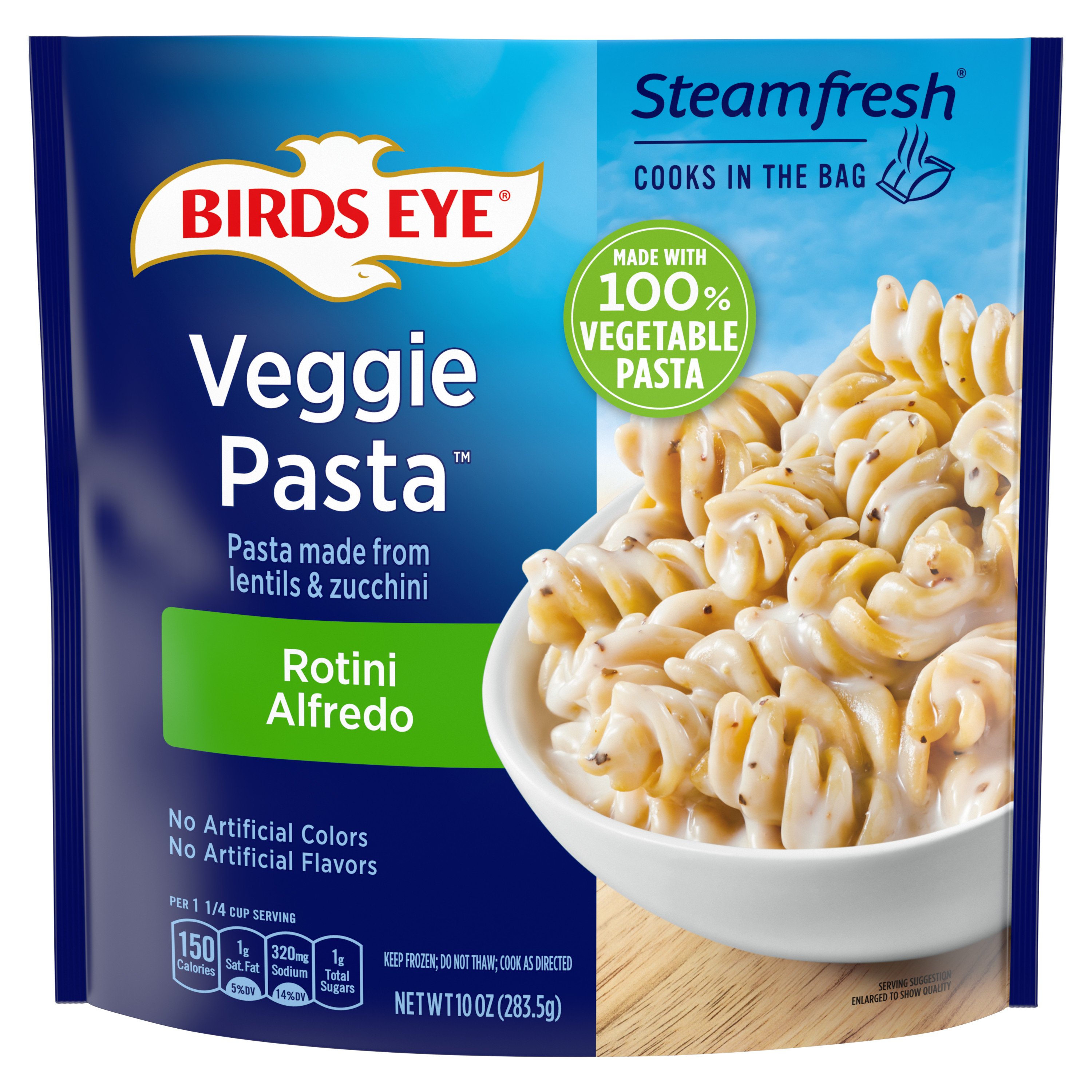 Birds Eye Steamfresh Veggie Made Spinach Lentil Pasta Alfredo Sauce