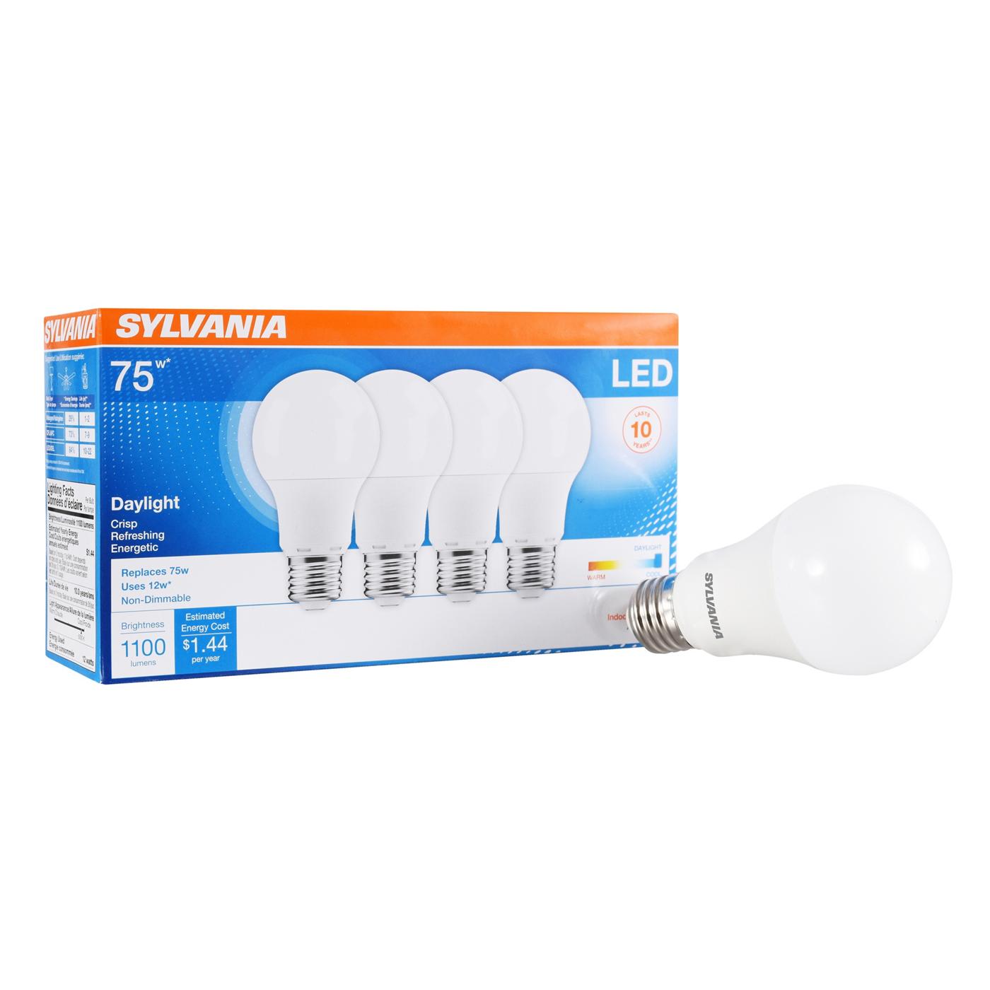 Sylvania A19 75-Watt LED Light Bulbs - Daylight; image 3 of 3