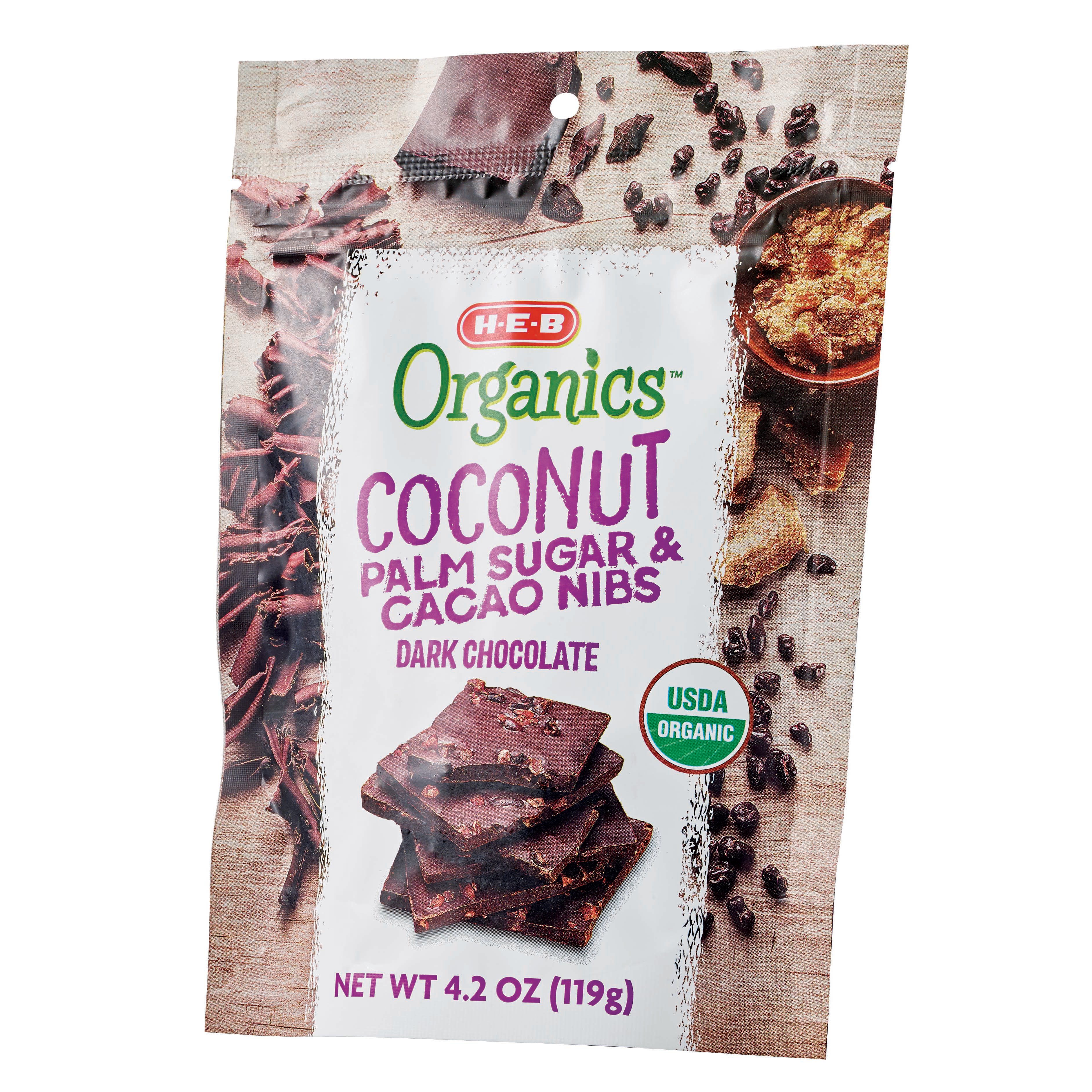 H E B Organics Dark Chocolate Coconut Palm Sugar Cacao Nibs Shop Candy At H E B,What Is A Dogs Normal Temperature