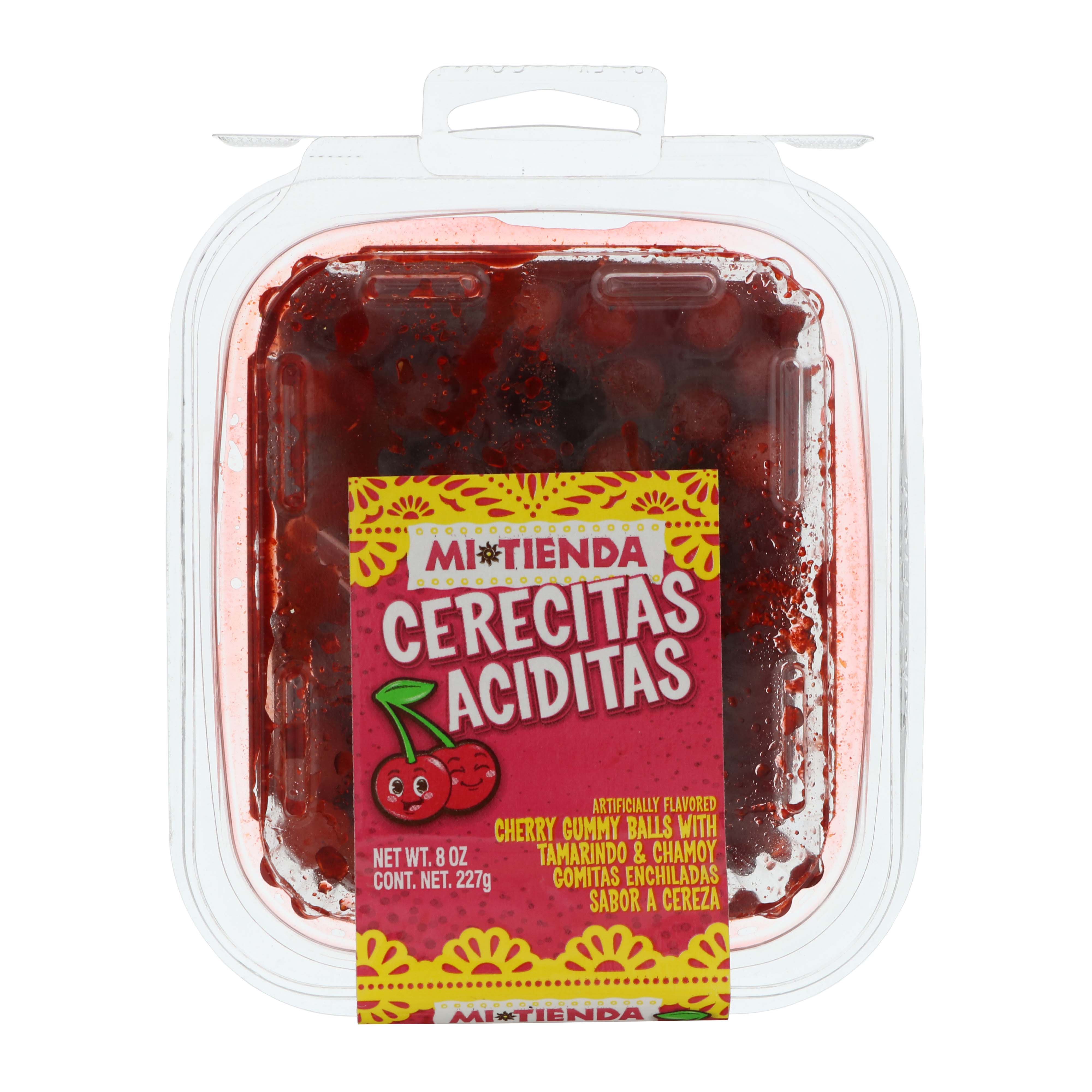 Mi Tienda Cherry Gummy Balls Tamarind Chamoy Shop Candy At H E B