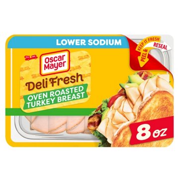 Oscar Mayer Deli Fresh Lower Sodium Oven Roasted Turkey Breast, 8 oz