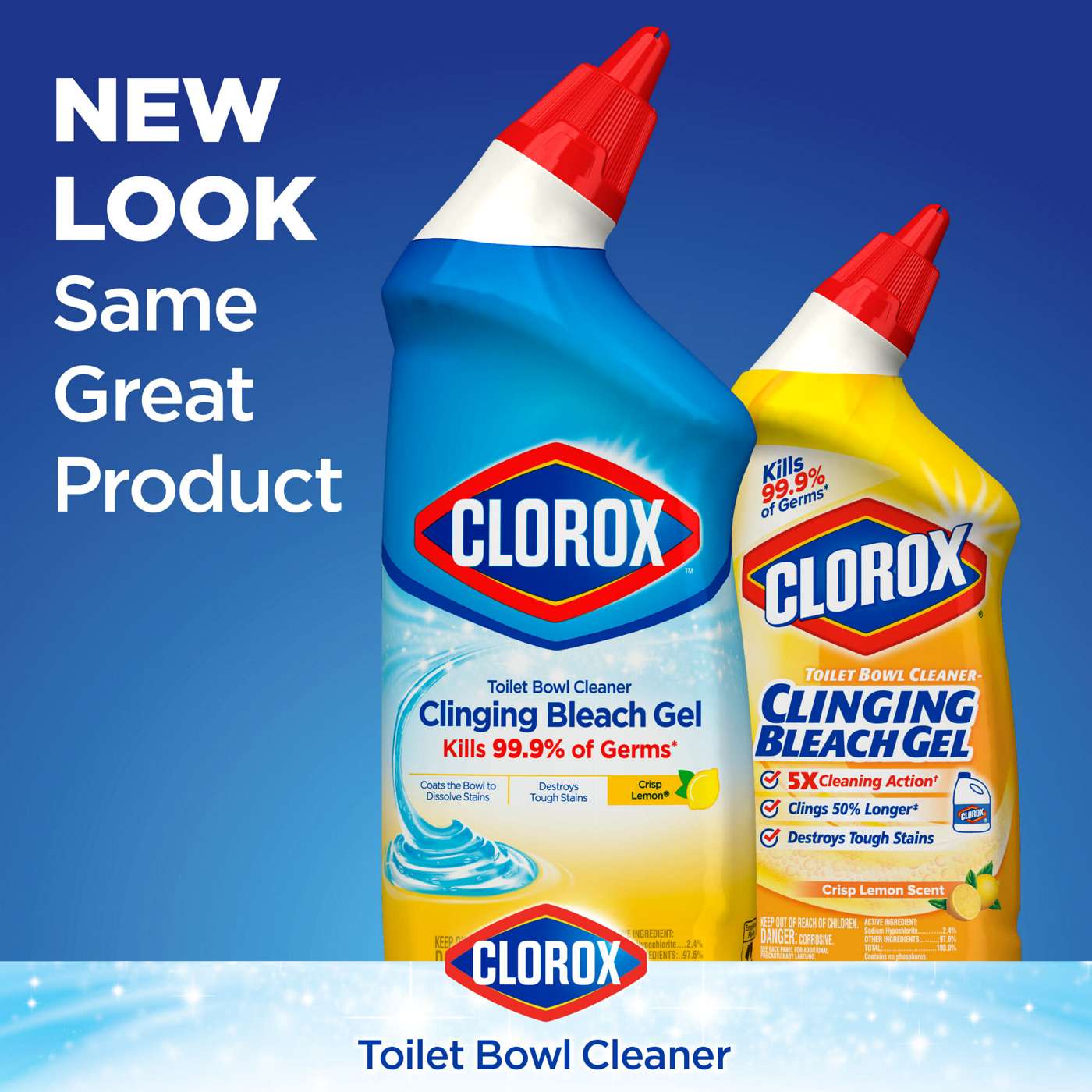 Clorox Toilet Bowl Cleaner - Clinging Bleach Gel - Crisp Lemon; image 3 of 3