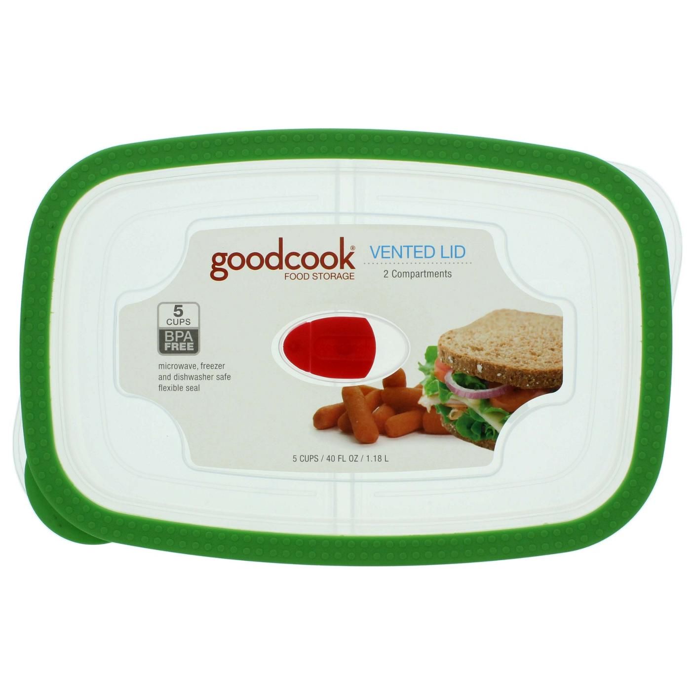 GoodCook Meals on the Run Sandwich Container, Locking Lid