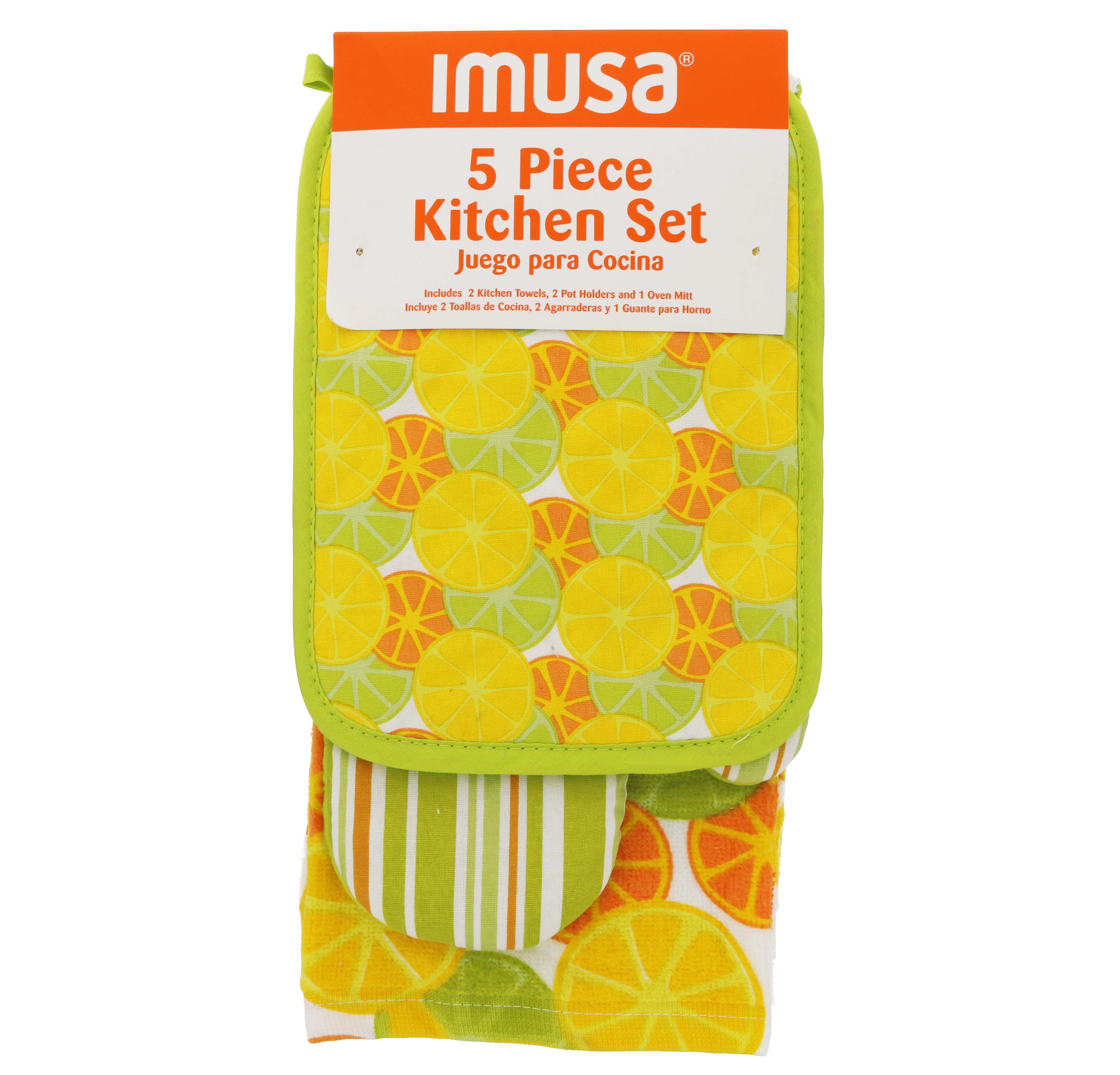 IMUSA Citrus Kitchen Set Shop Kitchen Linens at HEB