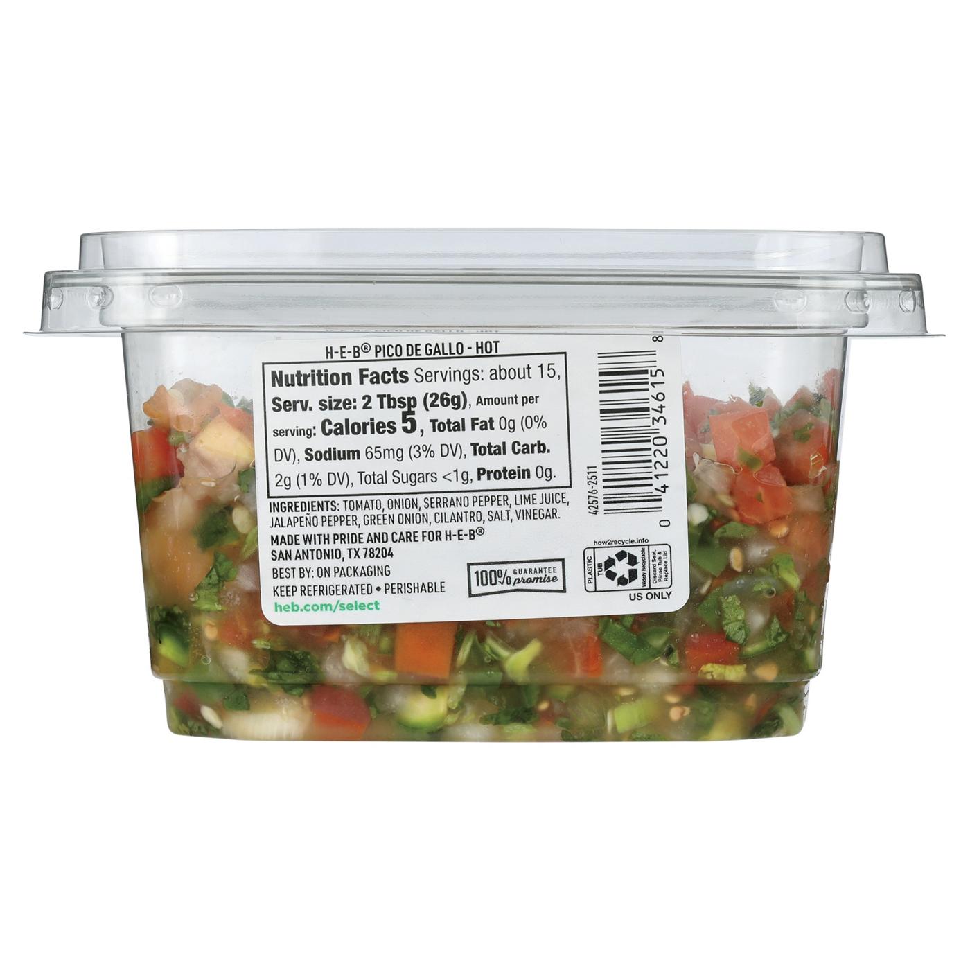 H-E-B Pico de Gallo - Hot; image 3 of 3