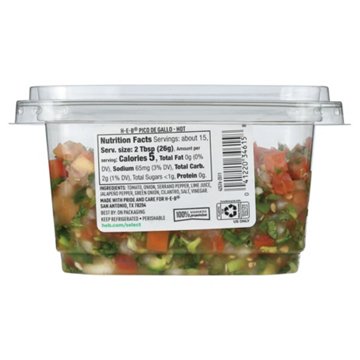 H-E-B Pico de Gallo - Hot, 14 oz