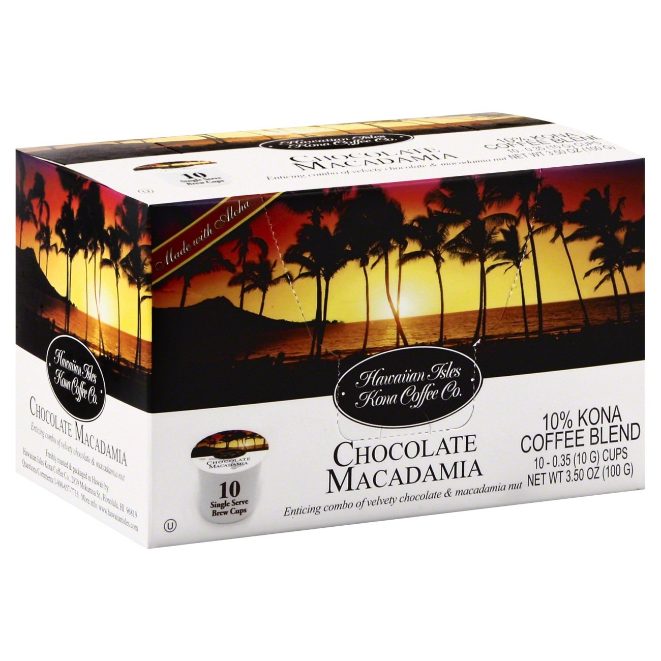 Hawaiian Isles Kona Coffee Chocolate Macadamia Nut Shop Coffee at HEB