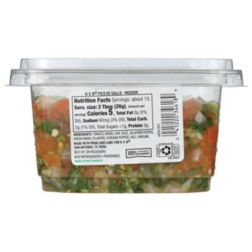 H-E-B Pico de Gallo - Medium, 14 oz