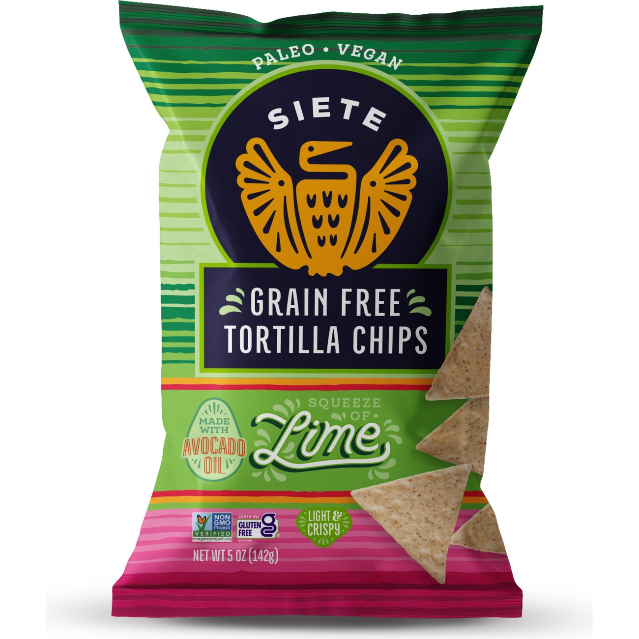 Siete Grain Free Lime Tortilla Chips Shop Chips At H E B