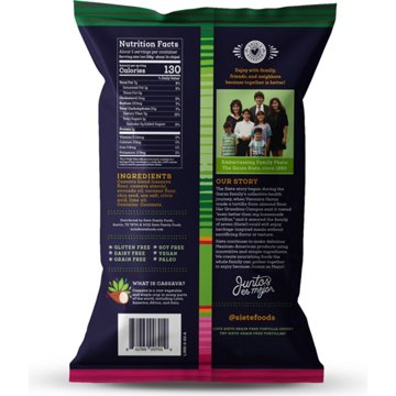 Siete Grain-Free Lime Tortilla Chips, 5 oz
