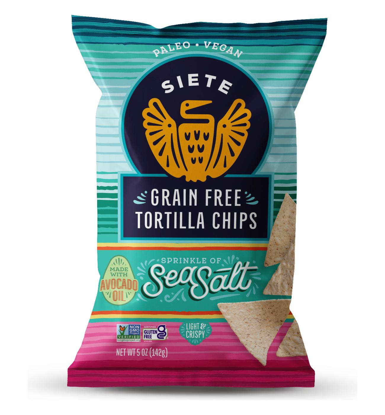 Siete Grain-Free Sea Salt Tortilla Chips; image 1 of 4