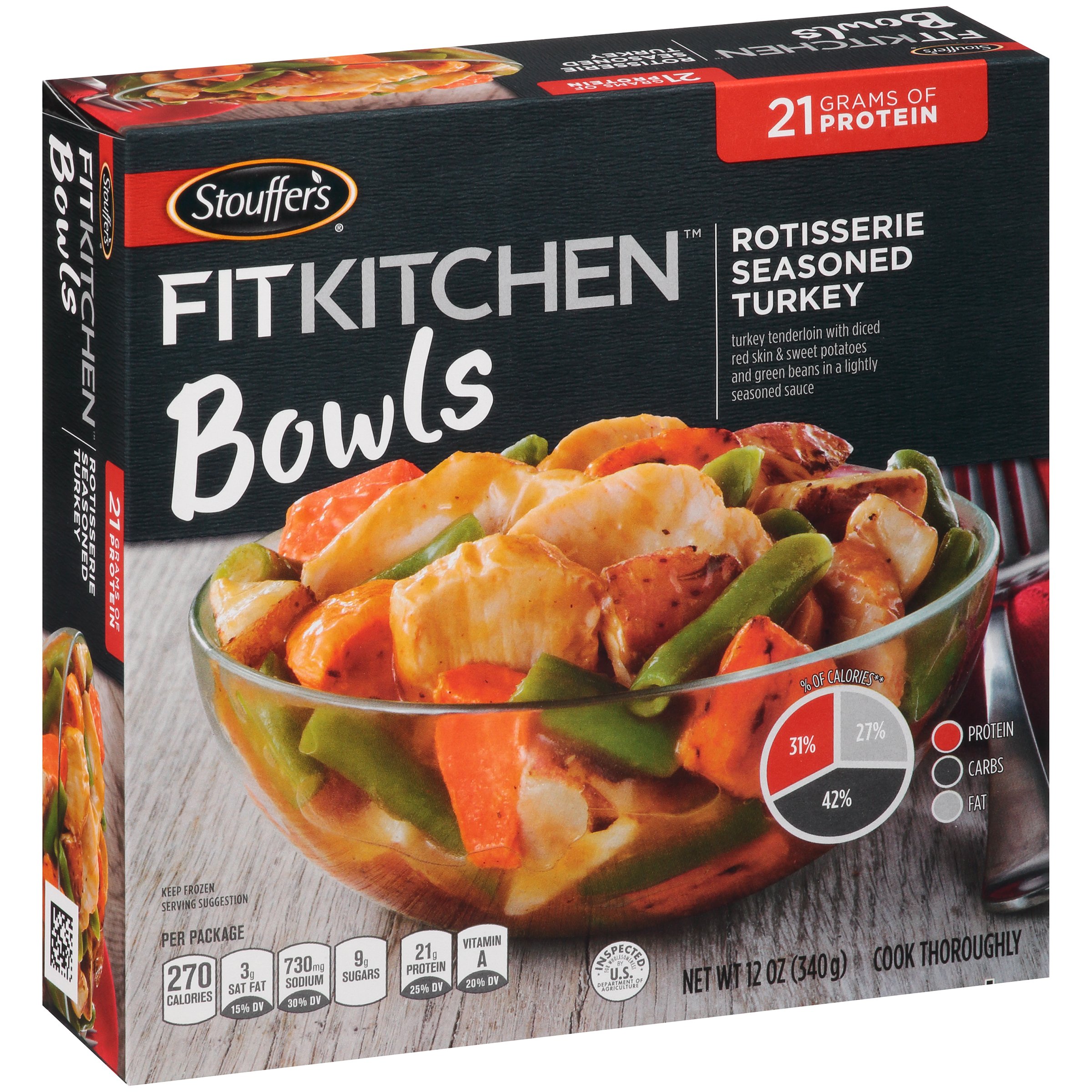 Stouffer's Fit Kitchen Bowls Rotisserie Seasoned Turkey Shop Meals