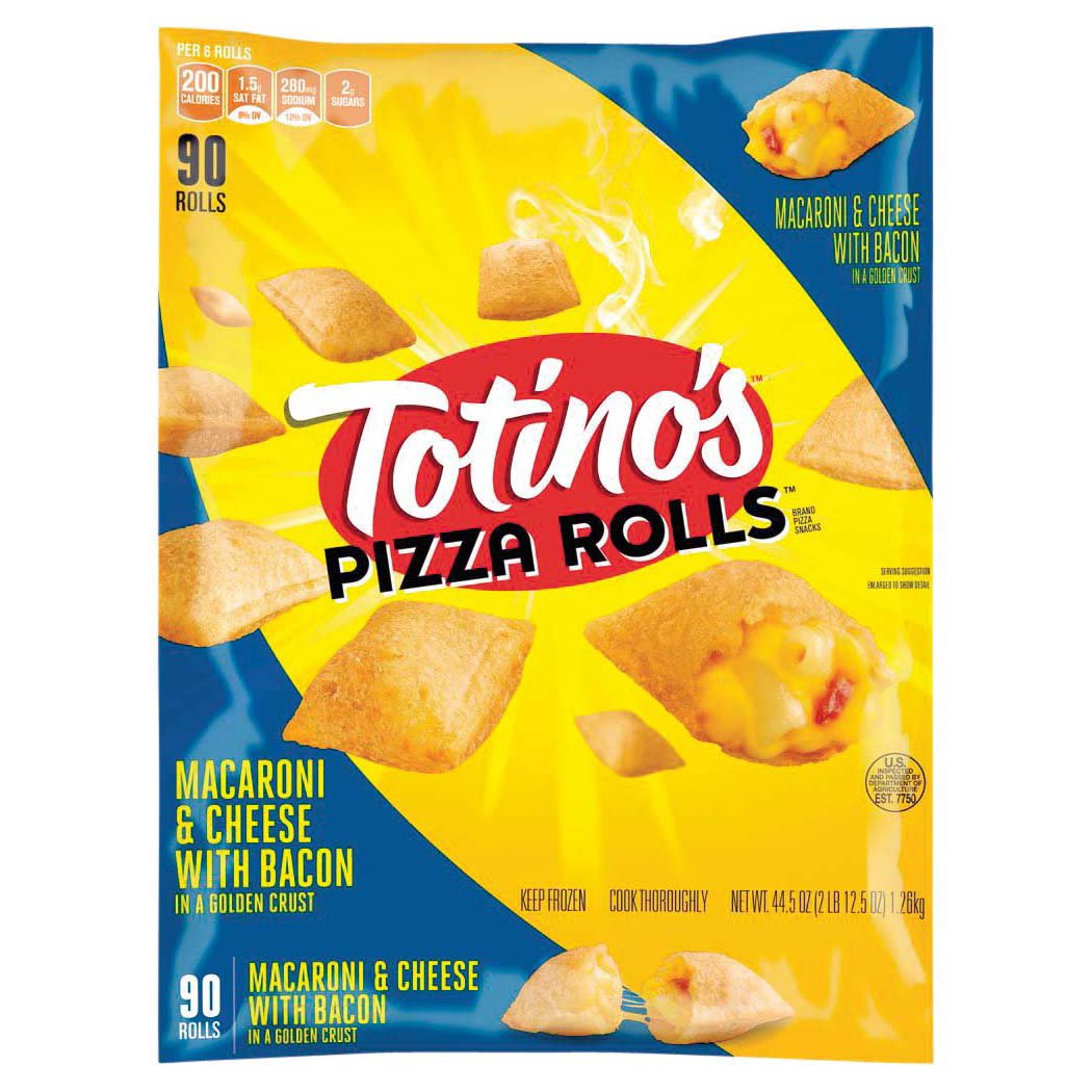 Totino's Pizza Rolls Macaroni And Cheese with Bacon Pizza Snacks Shop