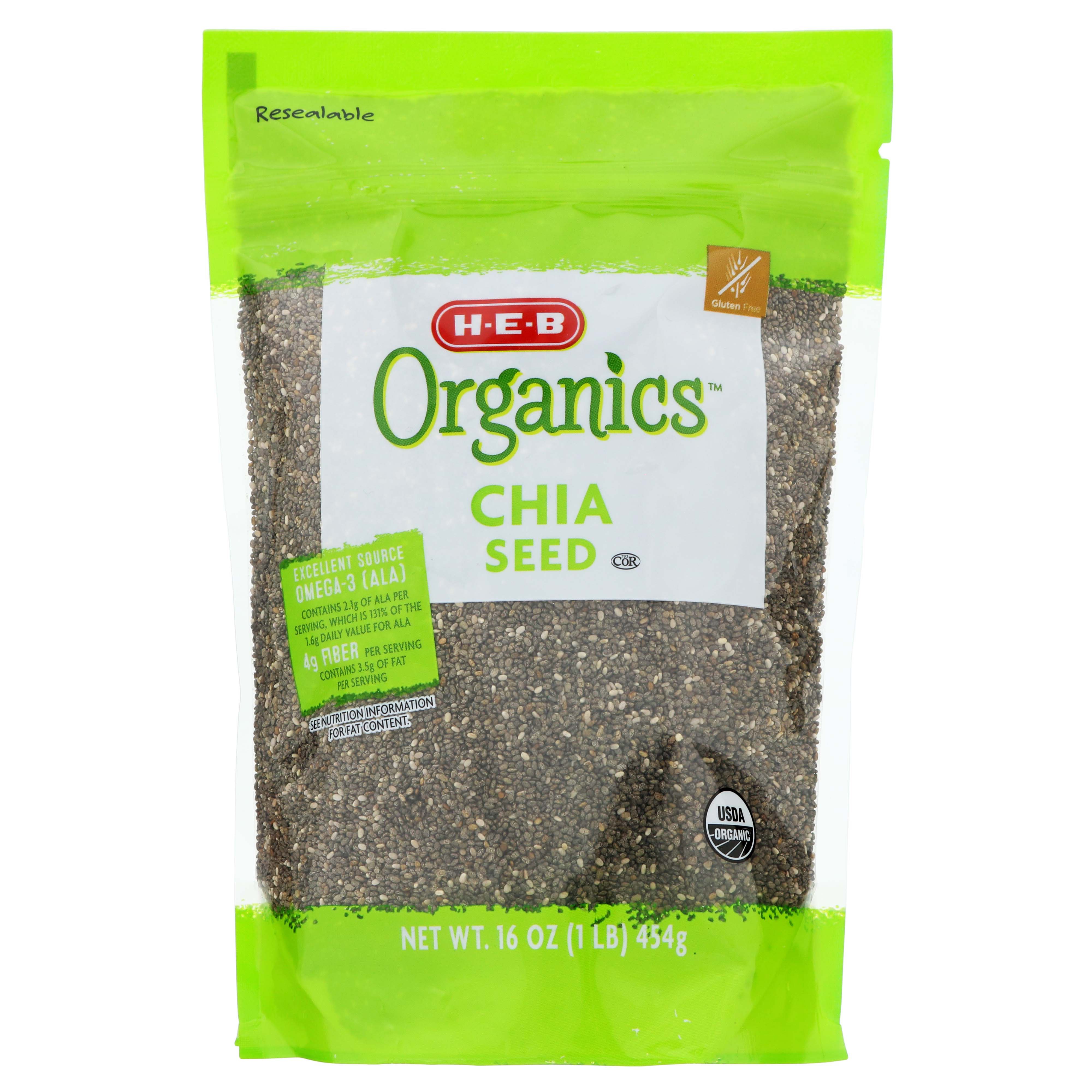 Versterken Sinis salto H-E-B Organics Chia Seeds - Shop Pasta & Rice at H-E-B