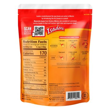 Isadora Mayocoba Peruano Refried Beans